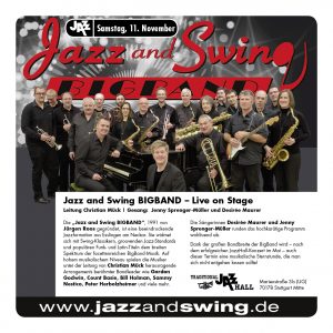 Jazz and Swing BIGBAND, JazzHall Stuttgart